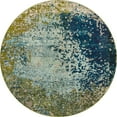 thumbnail image 3 of Unique Loom Estrella Collection Area Rug - Vella (8' Round Blue/Gray), 3 of 7