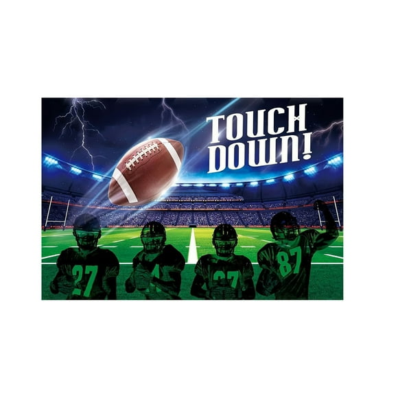 Hearth & Gear Football Party Border Decoration Background Party Background Wall Cute Dorm Stuff for College Girls on Tiles for Kitchen Wall Rose Wall Stickers for Girls Room Glowing Stickers for