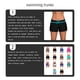 thumbnail image 4 of Wosthever Traje de baño Sólido Buena elasticidad Secado rápido Moda Sencillo Pantalón ancho Piernas Frío Pantalones cortos suaves Traje de Deportes acuáticos Azul negro SG, 4 of 6