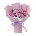 thumbnail image 2 of Ramos de flores de rosas, flores de jabón, rosas artificiales románticas para bodas y graduaciones. Violeta, 2 of 9