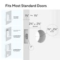 thumbnail image 2 of ULTRALOQ Latch 5 World's First Built-in WiFi Smart Lock with NFC, 5-in-1 Keyless Entry with App Control, Smart Door Handle Lock with Touch Digital Keypad, Satin Nickel C94, 2 of 3
