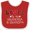 thumbnail image 3 of Inktastic Loved by My Grandma and Grandpa Cute Ladybug Boys or Girls Baby Bib, 3 of 4