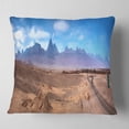 thumbnail image 2 of Designart San Pedro de Atacama Chile Panorama - Cityscape Throw Pillow - 18x18, 2 of 5