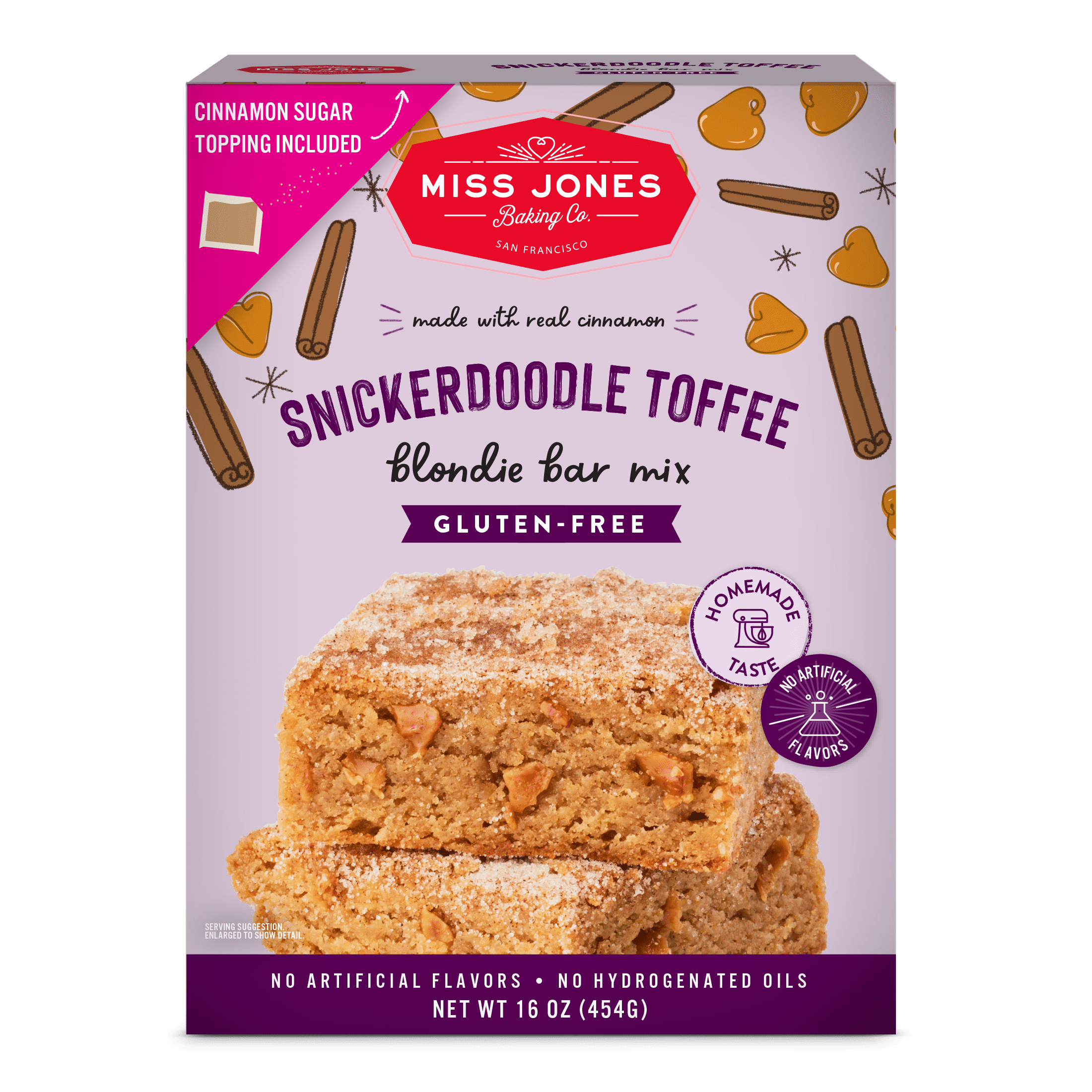 2 pack) Miss Jones Baking Co. Gluten-Free Snickerdoodle Toffee