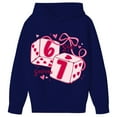 thumbnail image 4 of 67 Six Seven Letter Hoodies Sweatshirts For Kids Hoodies Sweatshirts Casual Pullover Hoodie With Unique Valentine'S Day Print Girls And Boys Crewneck Sweatshirt Navy 130(7-8 Years), 4 of 7