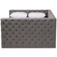 thumbnail image 3 of Bowery Hill Contemporary Tufted Queen Daybed in Grey, 3 of 8