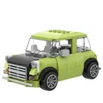 thumbnail image 3 of MOC personajes de películas clásicas Brickheadz Mr Bean's Mini deportes de competición sedán verde modelo conjunto de bloques de construcción niños rompecabezas juguetes regalo, 3 of 5