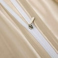 thumbnail image 6 of 5 Pieces Satin Duvet Cover Full/Queen Size Set, Luxury Silky Like Taupe Duvet Cover Bedding Set with Zipper Closure, 1 Duvet Cover + 4 Pillow Cases (No Comforter), 6 of 8
