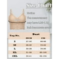 thumbnail image 7 of Aivtalk Women Lace Bralette Camisole Ladies Push Up Bra Pad Seamless Bandeau Floral Tank Tops Vest M Light Brown, 7 of 7