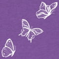 thumbnail image 2 of Girl's Lost Gods Flying Butterfly Graphic Tee Purple Berry Medium, 2 of 4