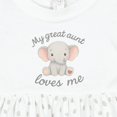 thumbnail image 4 of Inktastic My Great Aunt Loves Me Elephant Girls Baby Dress, 4 of 5