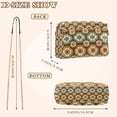 thumbnail image 4 of FORMRS Women Crossbody Purse with Chain Strap Vegan Leather Shoulder Handbag, Retro Blossom Flower, 4 of 7