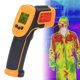 thumbnail image 1 of Pistola medidora de temperatura, termómetro infrarrojo, termómetro de mano digital LCD, termómetro infrarrojo probado y confiable, 1 of 14