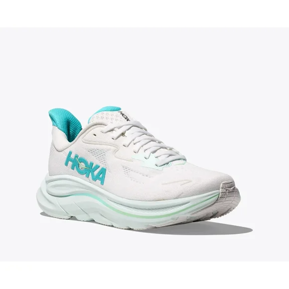 Hoka Clifton 10 White / Blue Women's Running Shoe