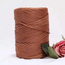 Namzi Easy Crochet Yarn, Premium Nylon Craft Yarn,light brown, 1 roll , Super Soft Yarn for Crocheting & Knitting, Durable for DIY Craft Projects – Ideal for Handmade Decor & Accessories