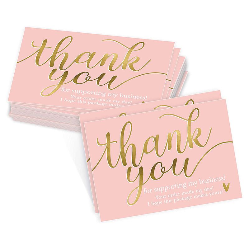 1-100 Pack of Thank You For Supporting My Small Business Cards A6 with Envelopes 1-100 Pack of Thank You For Supporting My Small Business Cards A6 with Envelopes