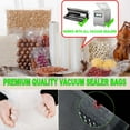 thumbnail image 2 of Vacuum Sealer Bags, 3 Rolls Vacuum Storage Bags for Food Storage Saver, Heavy Duty Food Rolls for Sealer, BPA Free, 2 of 7