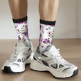 thumbnail image 6 of Rocae Rose Flowers for Adult Socks Casual Athletic Stretchy Loose Socks for Women Men Non-Slip Middle Tube Socks, 6 of 6