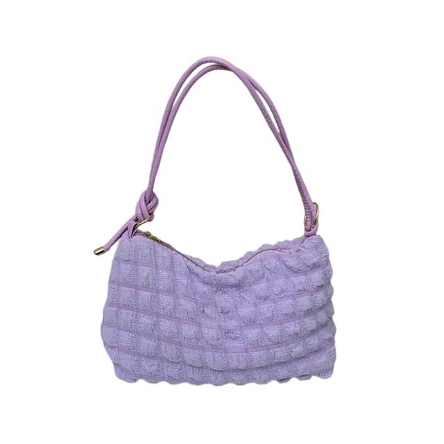 Women Shoulder Bag Messenger Bag Crossbody Handbag Purse Wallet Casual Daily Use Polyester Material Purple Color One Size Womens Accessory Bag For Casual Wear F-810 Purple