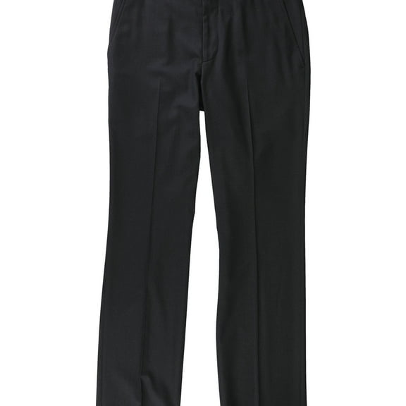 Kenneth Cole Mens Heathered Dress Pants Slacks, Black, 40W x 31L