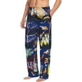 thumbnail image 2 of Balery Sea Inhabitans and Herb print Men's Pajama Pants,Ultra Lightweight Pjs,Lounge Pant-XX-Large, 2 of 9