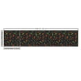 thumbnail image 3 of Ambesonne Tropical Fabric by the Yard Upholstery, Shea Nuts Engraving Art, 3 Yards, Paprika Green and Dark Teal, 3 of 5