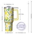 thumbnail image 2 of OBREWU Lemon Tumbler with Handle and Lid,Lemon 40oz Double Wall Vacuum Insulated Tumbler,Cups Gift for Women and Men, 2 of 7