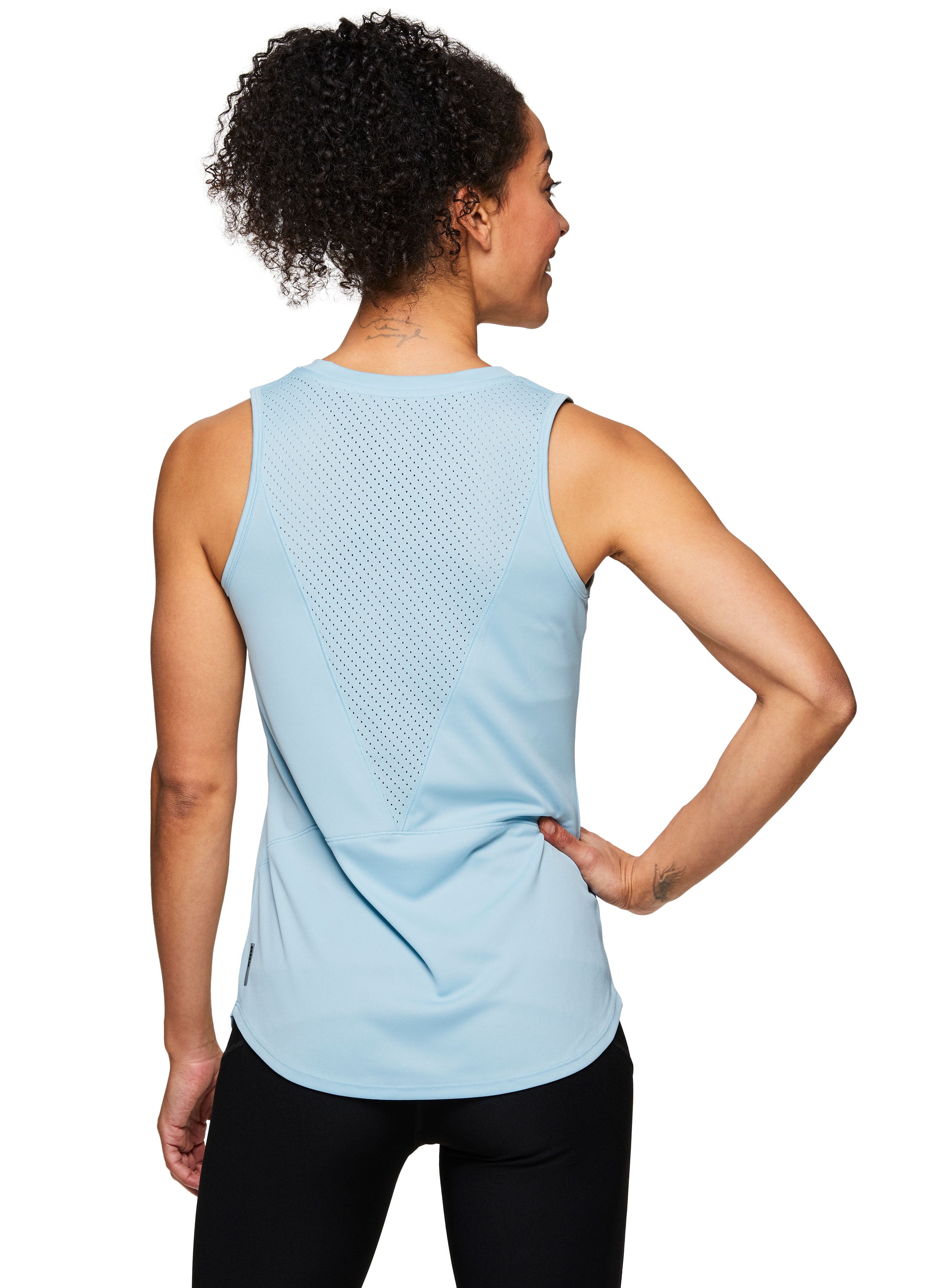 RBX Active Womens Racerback Tank Top with Mesh Ventilation 