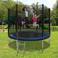 thumbnail image 5 of Filet de Sécurité de Remplacement pour trampoline, Filet de Sécurité pour trampoline Ø 305 cm avec Fermeture Éclair, Filet de Sécurité avec 6 Poteaux Droits, 5 of 5