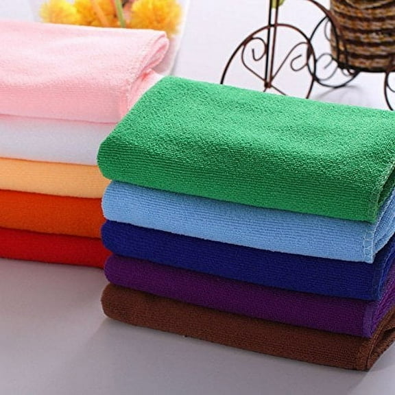 10pcs PracticalDur-ableSoft Fiber Cotton Face Hand Cloth Towels Washcloths