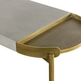 thumbnail image 6 of Dua Grey Concrete Console Table with Antique Brass, 6 of 8