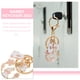thumbnail image 3 of WASHWEPE 2Ud Llavero Japonés Kawaii Con De Y Cerezo En Material Metal Dorado, 3 of 8