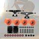thumbnail image 4 of Los roles de monopatín de longboard incluyen 5 "ejes de monopatín, rollo de monopatín de 51 mm, almacén de monopatín, almohadillas de elevador de skat naranja Soledad Ruedas de camiones patinales, 4 of 10