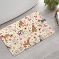 thumbnail image 2 of Pitbull Dog and Flower Floral Bathroom Rugs Mat,Non Slip Microfiber Bathroom Rug,Rubber Backing,Soft Bathroom Mats for Bathroom Floor,Tub and Shower,17x27in(43x68cm), 2 of 4