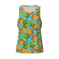 thumbnail image 4 of Xecao Pineapple Men's Tank Top Workout Quick Dry Sleeveless Gym Jogging Muscle Shirts Summer Swim Beach Tops, 4 of 9