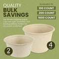 thumbnail image 2 of Brheez Disposable Souffle Cups - 100% Biodegradable & Compostable Bagasse Fiber, Natural, 2 oz, 100-pack, 2 of 7