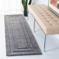 thumbnail image 2 of SAFAVIEH Florida Mason Bordered Shag Runner Rug, Grey, 2'3" x 5', 2 of 11