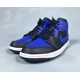 thumbnail image 5 of Ni - ke Air Jordan 1 Mid 'Royal' Black Hyper Royal White 554724-077 Men Size 8.5, 5 of 5