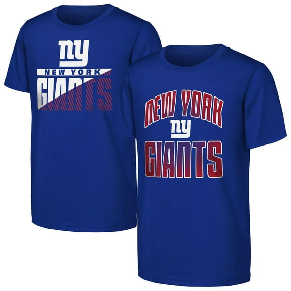 Youth Outerstuff Royal New York Giants Never Quit 2-Pack T-Shirt Set