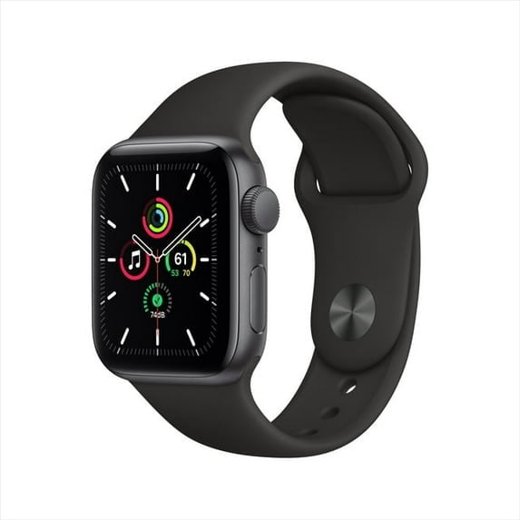 Pre-Owned Restored Apple Watch SE 40mm Space Gray Aluminum - Black Sport Band MYDP2LL/A