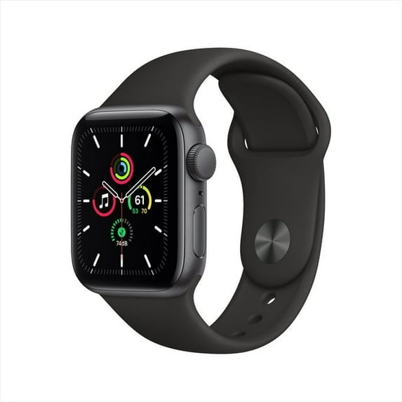 Pre-Owned Restored Apple Watch SE 40mm Space Gray Aluminum - Black Sport Band MYDP2LL/A