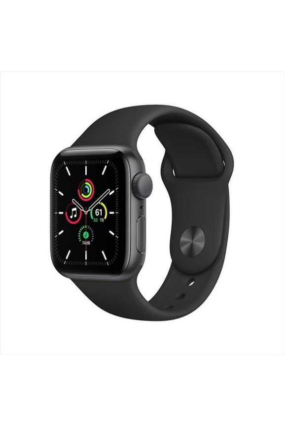 Pre-Owned Restored Apple Watch SE 40mm Space Gray Aluminum - Black Sport Band MYDP2LL/A