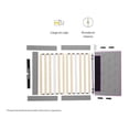 thumbnail image 3 of Base de Cama Nooz Prime Individual gris con Cabecera capitonada, 3 of 6