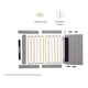 thumbnail image 3 of Base de Cama Nooz Prime Individual gris con Cabecera capitonada, 3 of 6
