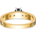 thumbnail image 5 of 14K Yellow Gold Aa Quality Trio Complete Engagement Ring (Size 6) Made In United States x8310aa-e, 5 of 5