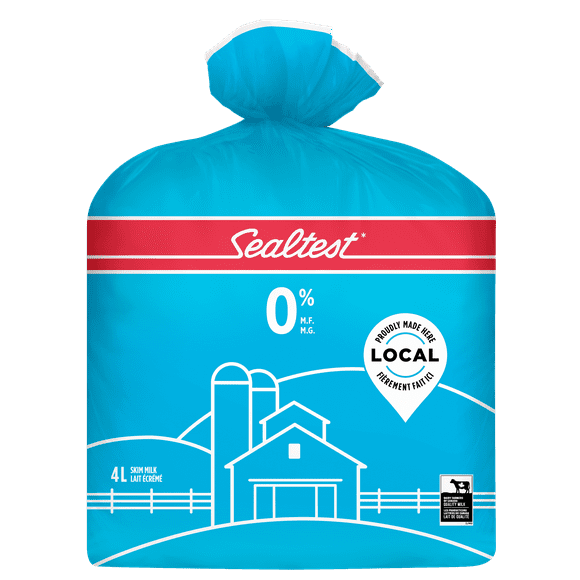 Lait écrémé 0 % Sealtest 4 L en sac