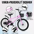 thumbnail image 6 of NEORIVER 20" Kids Bikes for Girls and Boys, Kids' Bicycles with Kickstand, Ages 7-13 Years, 6 of 6