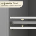 thumbnail image 5 of HomGarden 31.5-in Bathroom Floor Cabinet Freestanding Storage Organizer W/ 3 Drawers & Adjustable Shelf for Living Room, Entryway, Gray, 5 of 11