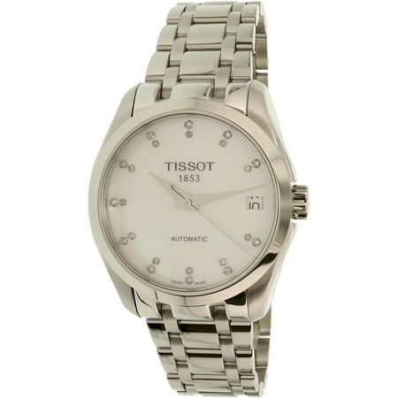Date Swiss Automatic Watch - Women's T-Trend T035.207.11.116.00 Silver Stainless-Steel Swiss Automatic Fashion Watch