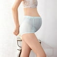 thumbnail image 5 of Hollow Out Solid Cotton Maternity Panties High Waist Pregnant Briefs Adjustable Lace Trim Maternity Underpants, 5 of 10